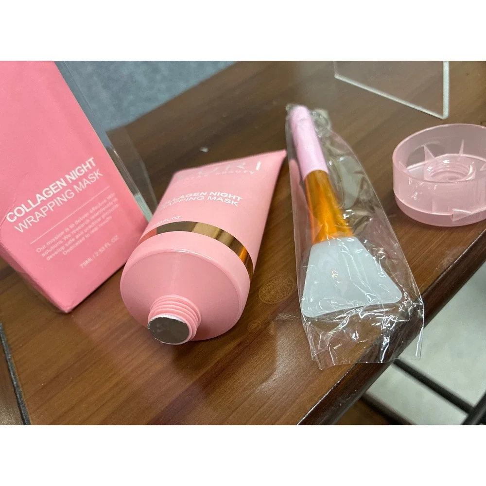 Yuri Korean Beauty Collagen Night Wrapping Mask 75ml Lot of 3 with Applicator